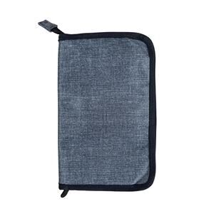 Thirty-One Gray Brush Holder Travel Pouch Polyester Zipper Pockets Organizer